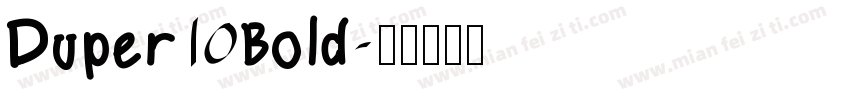 Duper Bold字体转换